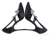Lala Black Crystal Heels
