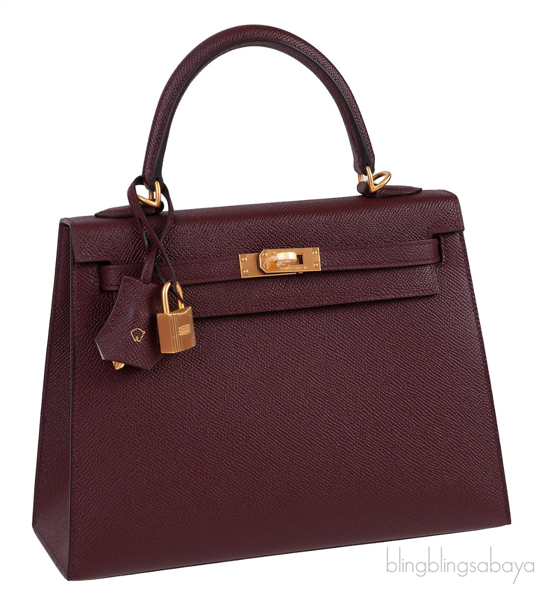 Hermes Special Order Kelly 25 Rouge and Gris Perle Epsom Sellier BGHW
