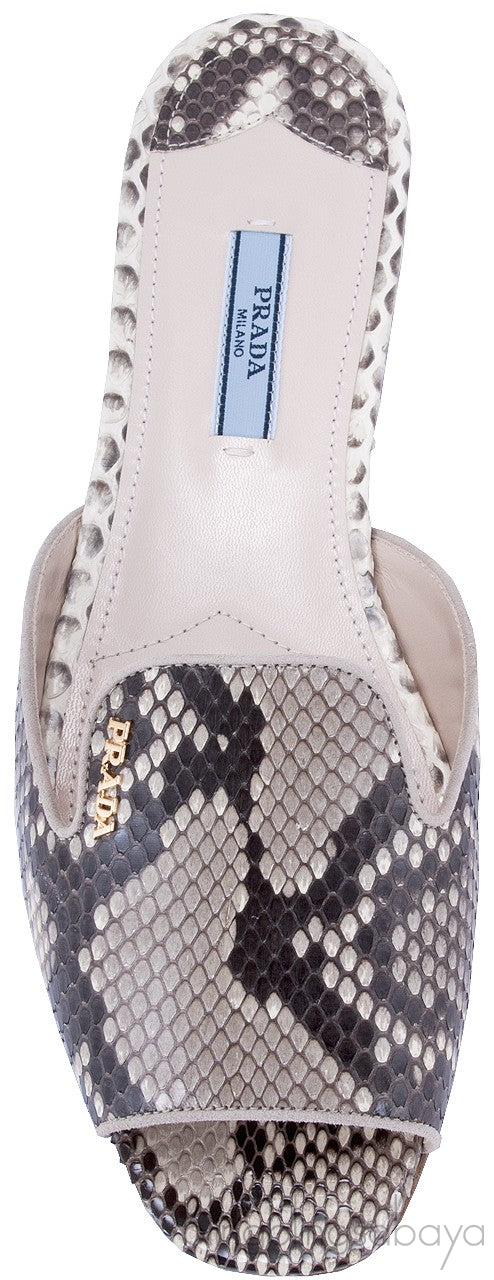 Natural Python Open Toe Slide