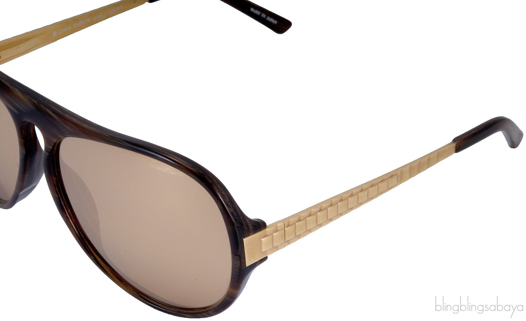 Gold Aviator Sunglasses