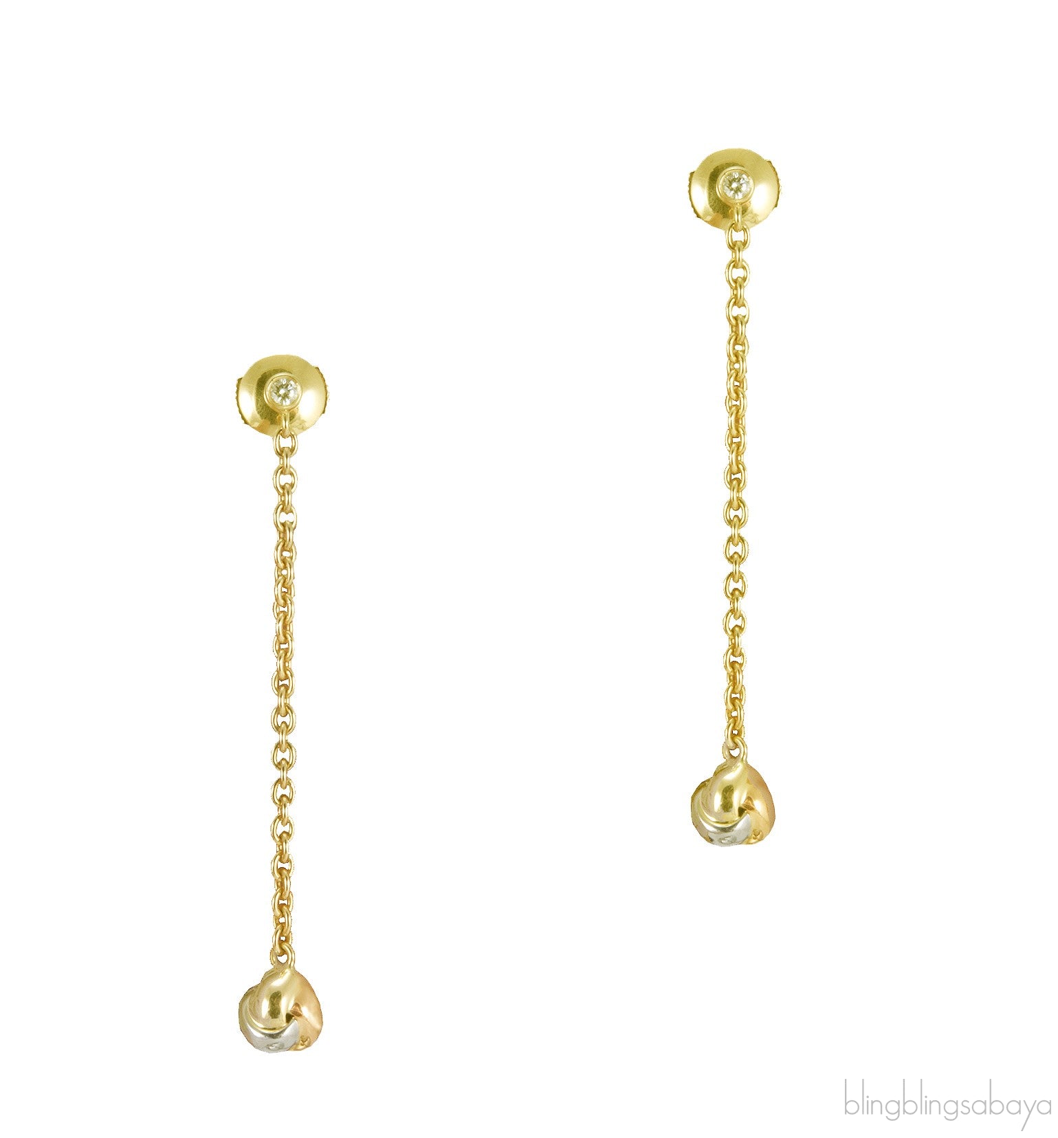 Baby Trinity Necklace & Earrings Set