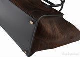 Shaded Pony Hair Phantom Brown Bag