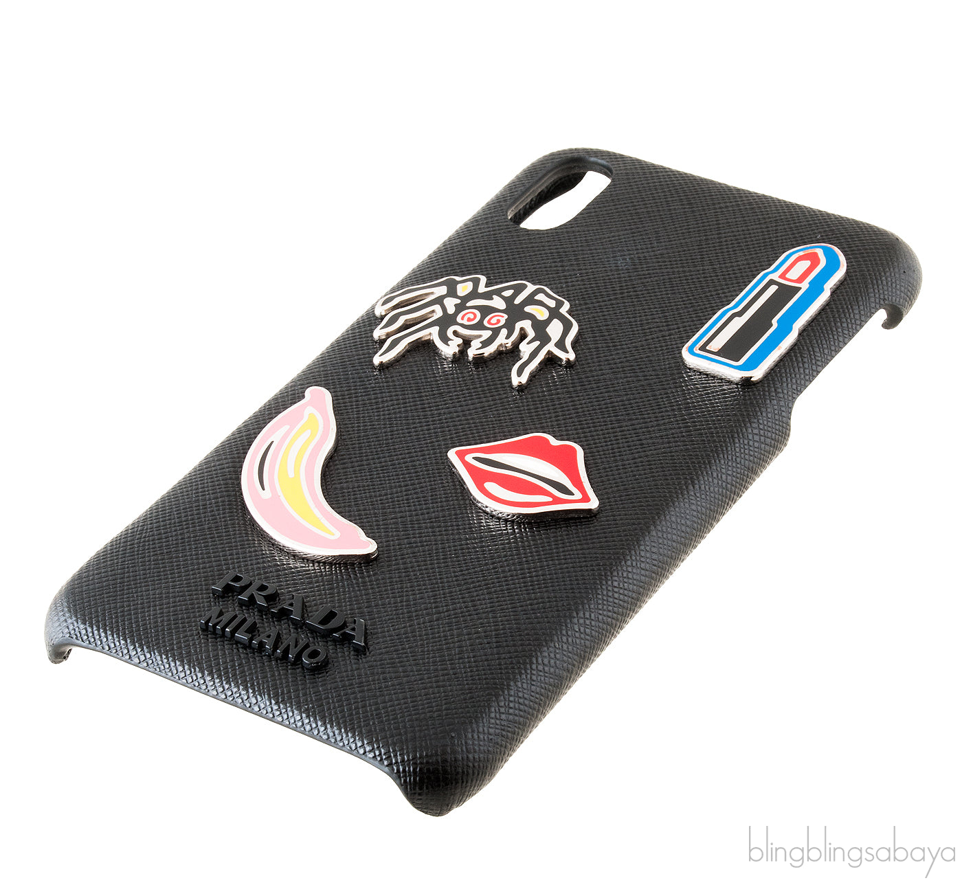 Black Saffiano iPhone XS Case
