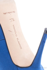 Nadira Blue Crystal Satin Pump