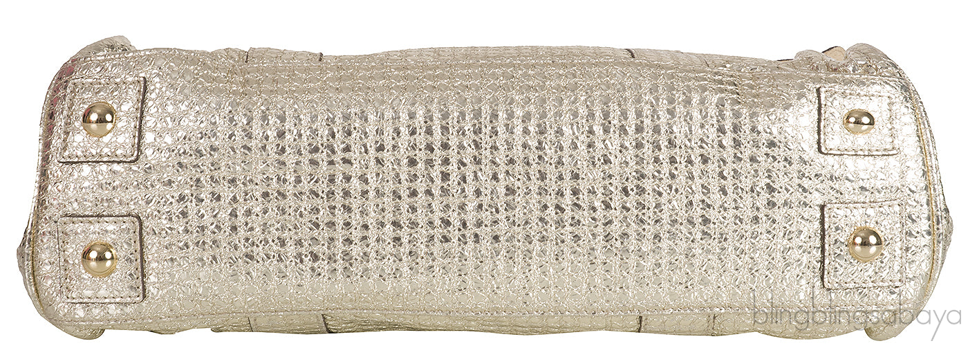 Bayswater Metallic Gold Top Handle Bag