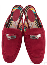 Oz Suede Bordeaux Mule