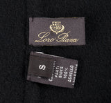 Loro Piana Black & Blue Reversible Cashmere Cape