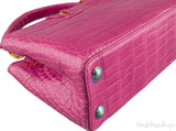 Capucines Fuchsia Pink Crocodile BB