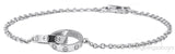 White Gold LOVE Bracelet