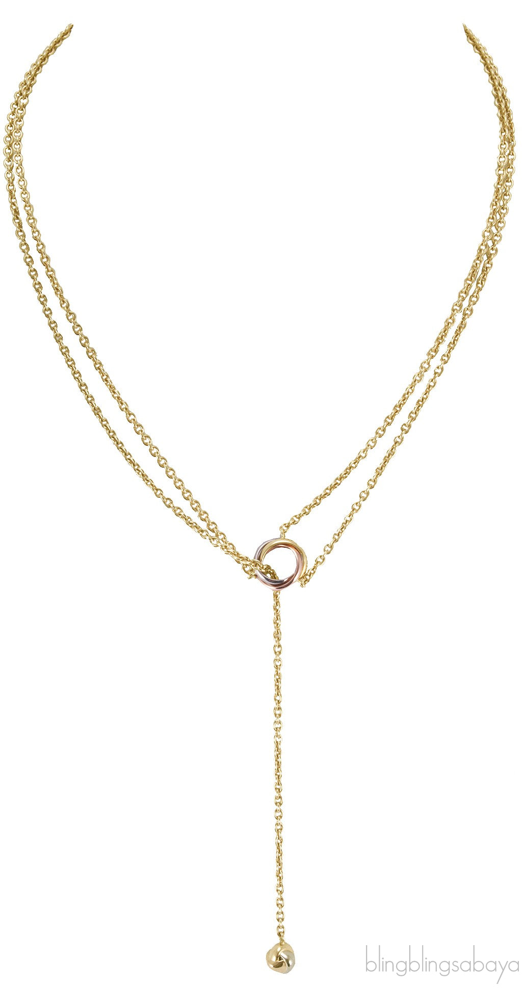 Baby Trinity Necklace & Earrings Set