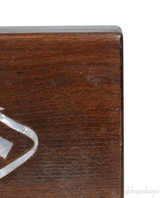 Shell Inlay Wood Clutch