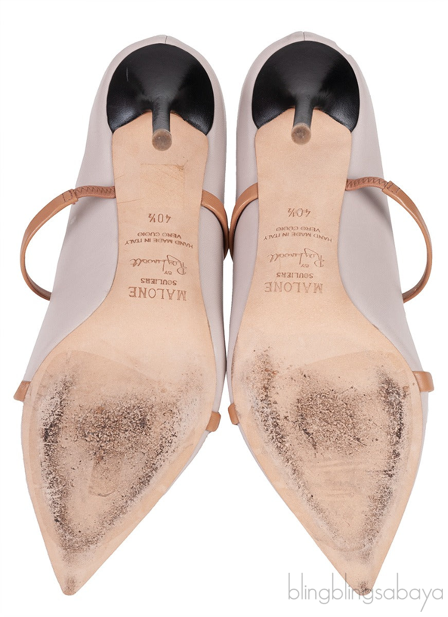 Maureen 100 Beige Grey & Brown Heels