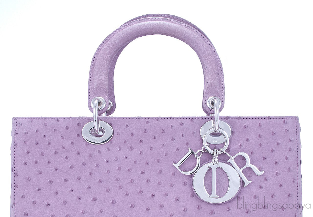Lady Dior Lilac Ostrich