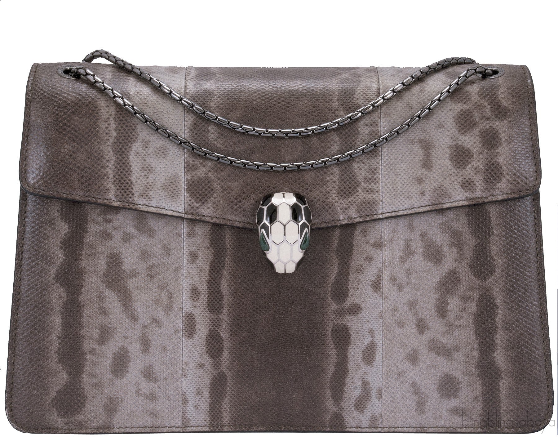 Serpenti  Karung Skin Flap Bag