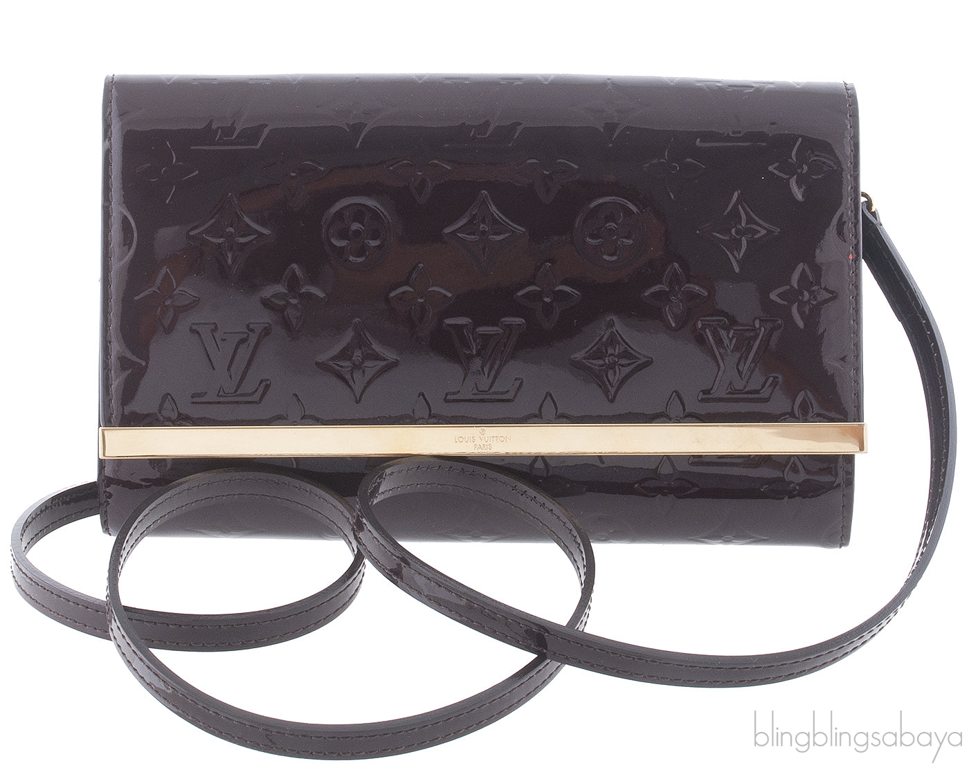 Ana Vernis Monogram Chain Clutch