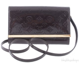 Ana Vernis Monogram Chain Clutch
