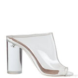Givenchy Tisci White Clear Perspex Peep Toe Mule