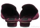 Maroon Stella Velvet Mules
