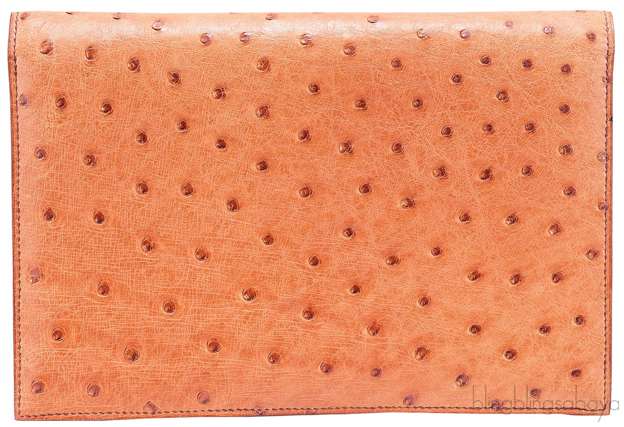 Vintage Medor Gold Ostrich Clutch