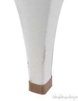 Bottega Veneta White Point Leather Slingback Pumps