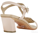Boucle Nude Leather Sandals*