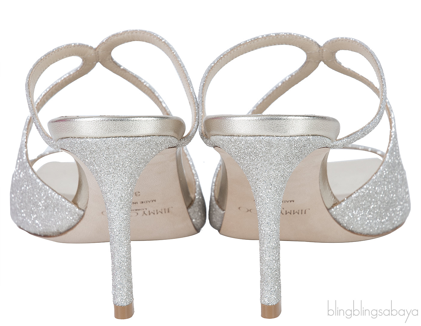 Jimmy Choo Anise 75 Platinum Ice Sandals