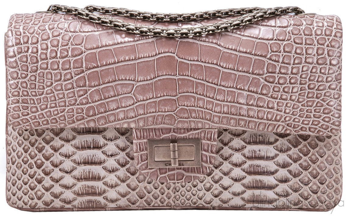 2.55 Reissue Alligator Nude Flap Bag