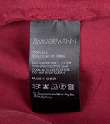 Maroon Wrap Ruffle Trim Dress