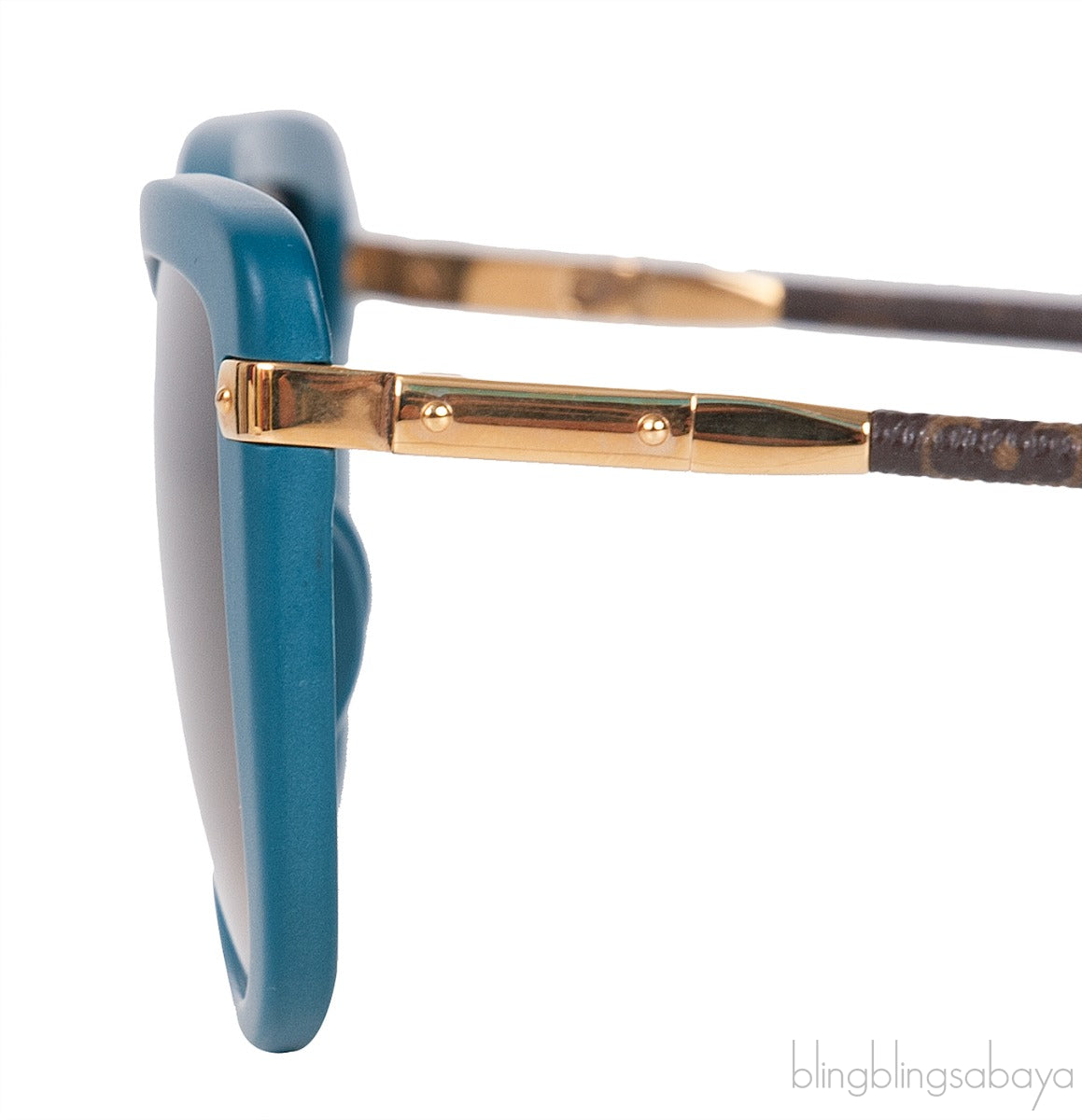 Charlotte Monogram Blue Sunglasses