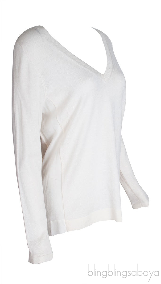 Reiss Off-white Long Sleeve Sweatshirt