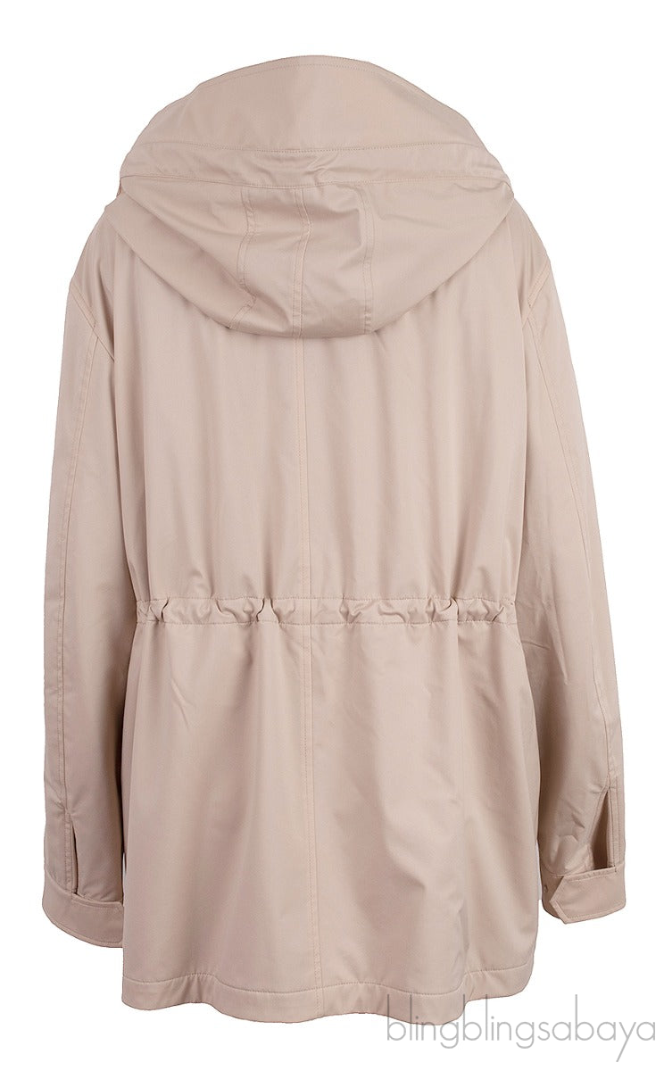 Beige Rain & Winstorm Hooded Jacket