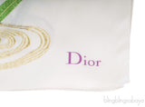 Ivory Floral Print Silk Scarf