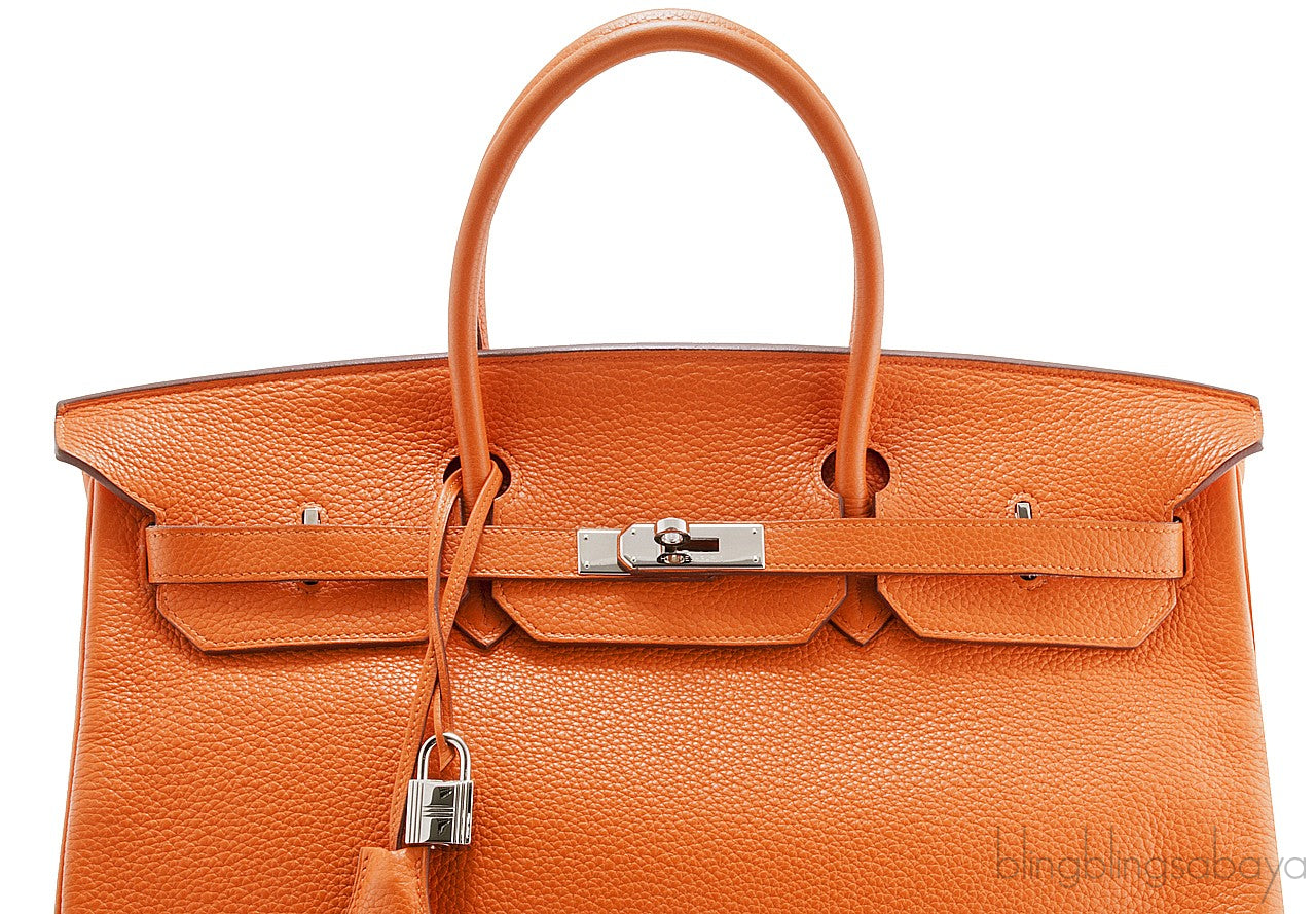 Birkin 40 Orange Taurillon Clem
