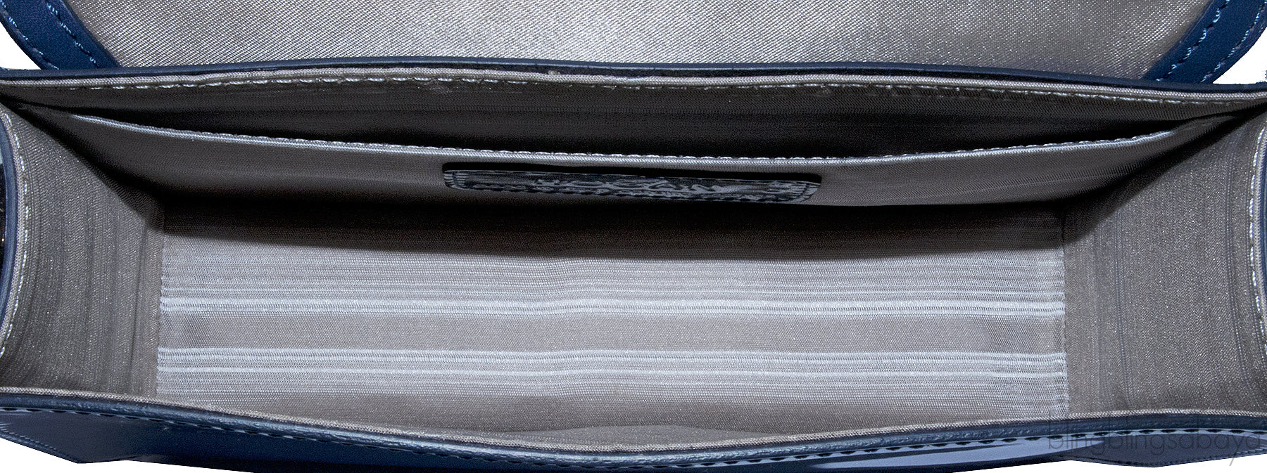 Navy Blue Patent Cross-body Bag