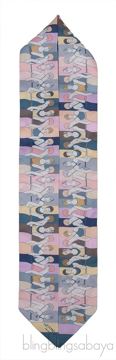 Hermes Les Baigneuses Silk Twilly