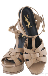 Tribute Nude Patent Heels