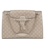 Emily Light Gold Guccissima Shoulder Bag