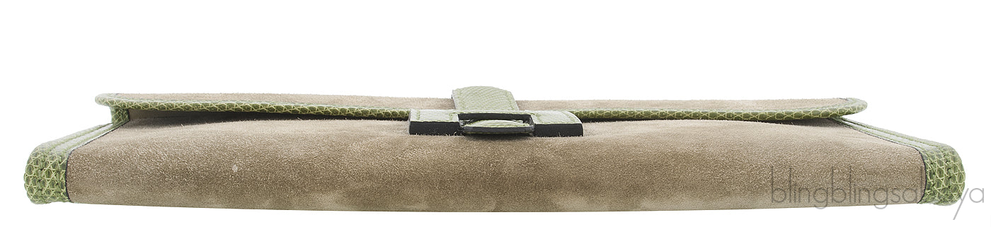 Jige Elan Clutch Suede / Lizard