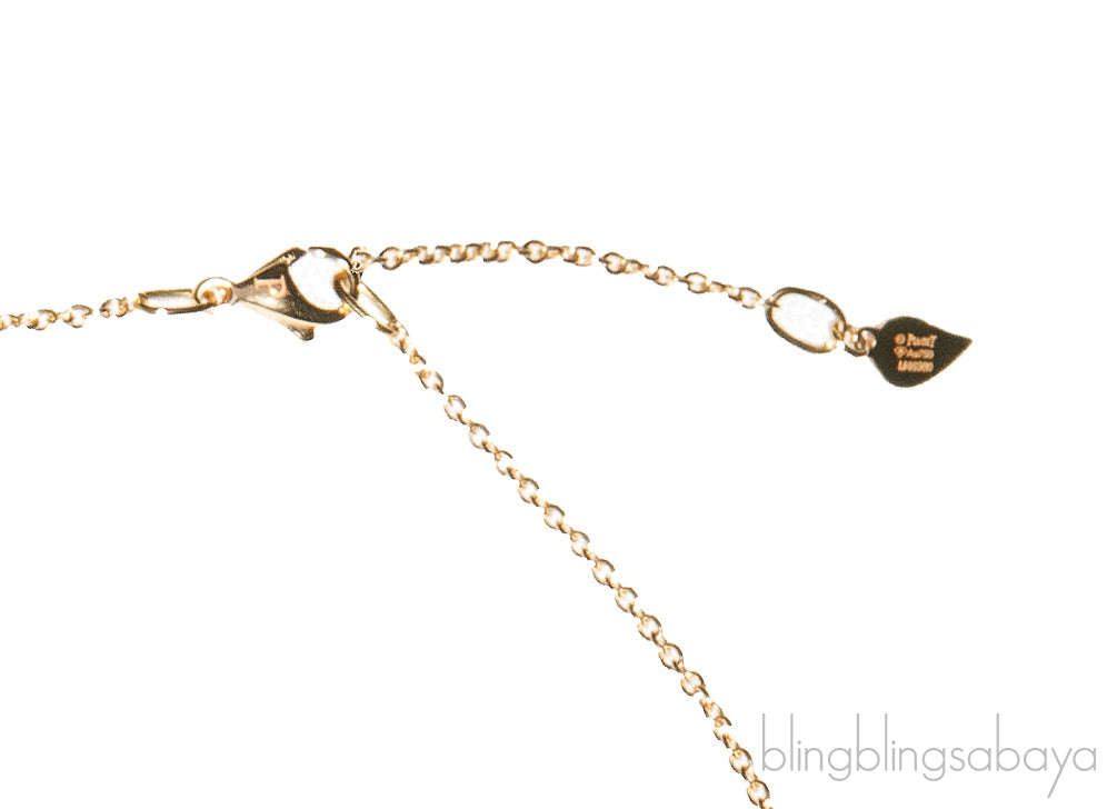 Rose Diamond Yellow Gold Necklace