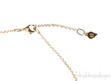 Rose Diamond Yellow Gold Necklace
