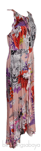 Old Rose Floral Multicolor Print Dress