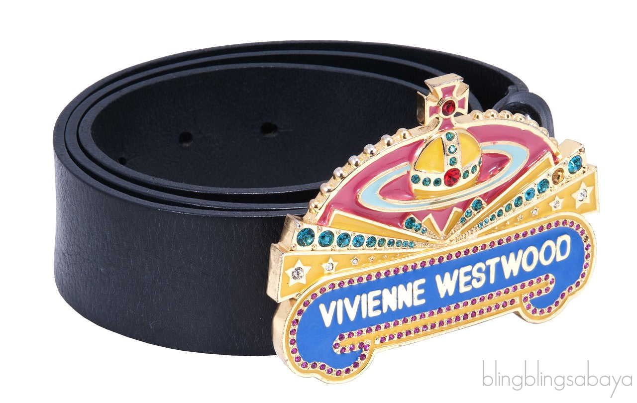 Saturn Crystal Embellished Belt
