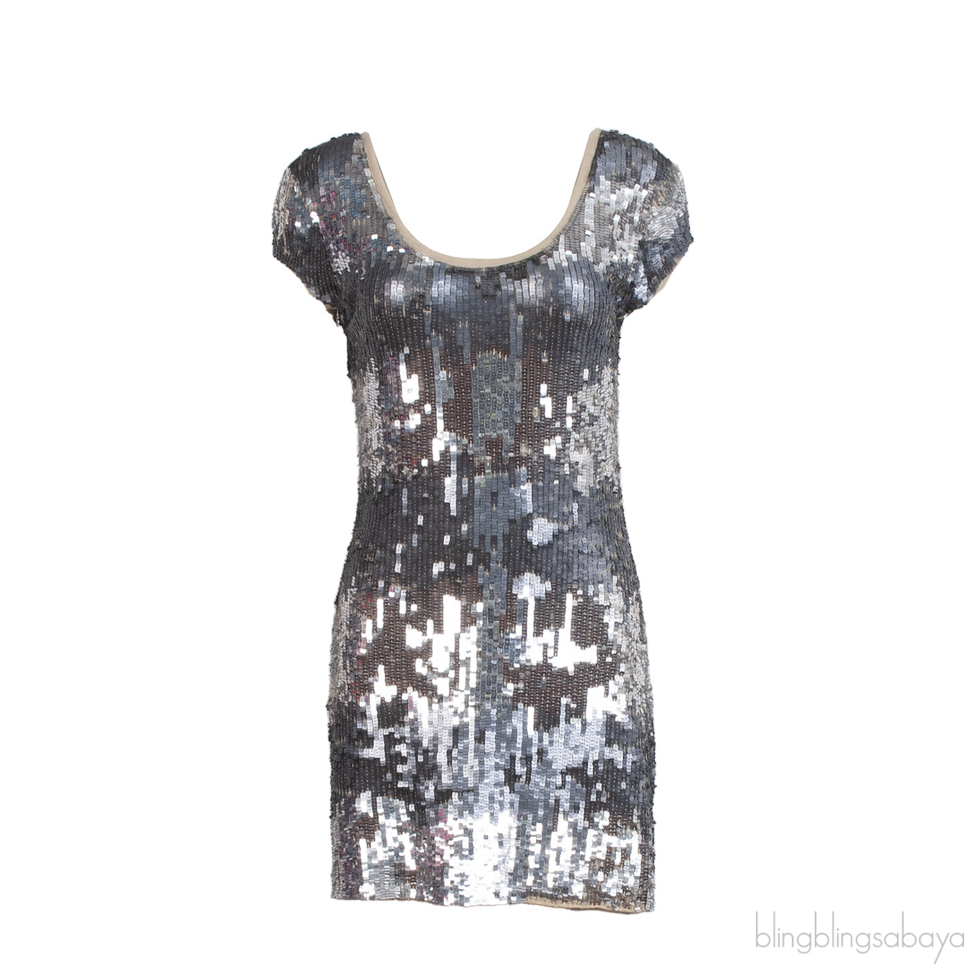Fairly Silver Sequin Mini Dress