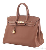 Birkin 35 Gold Togo GHW