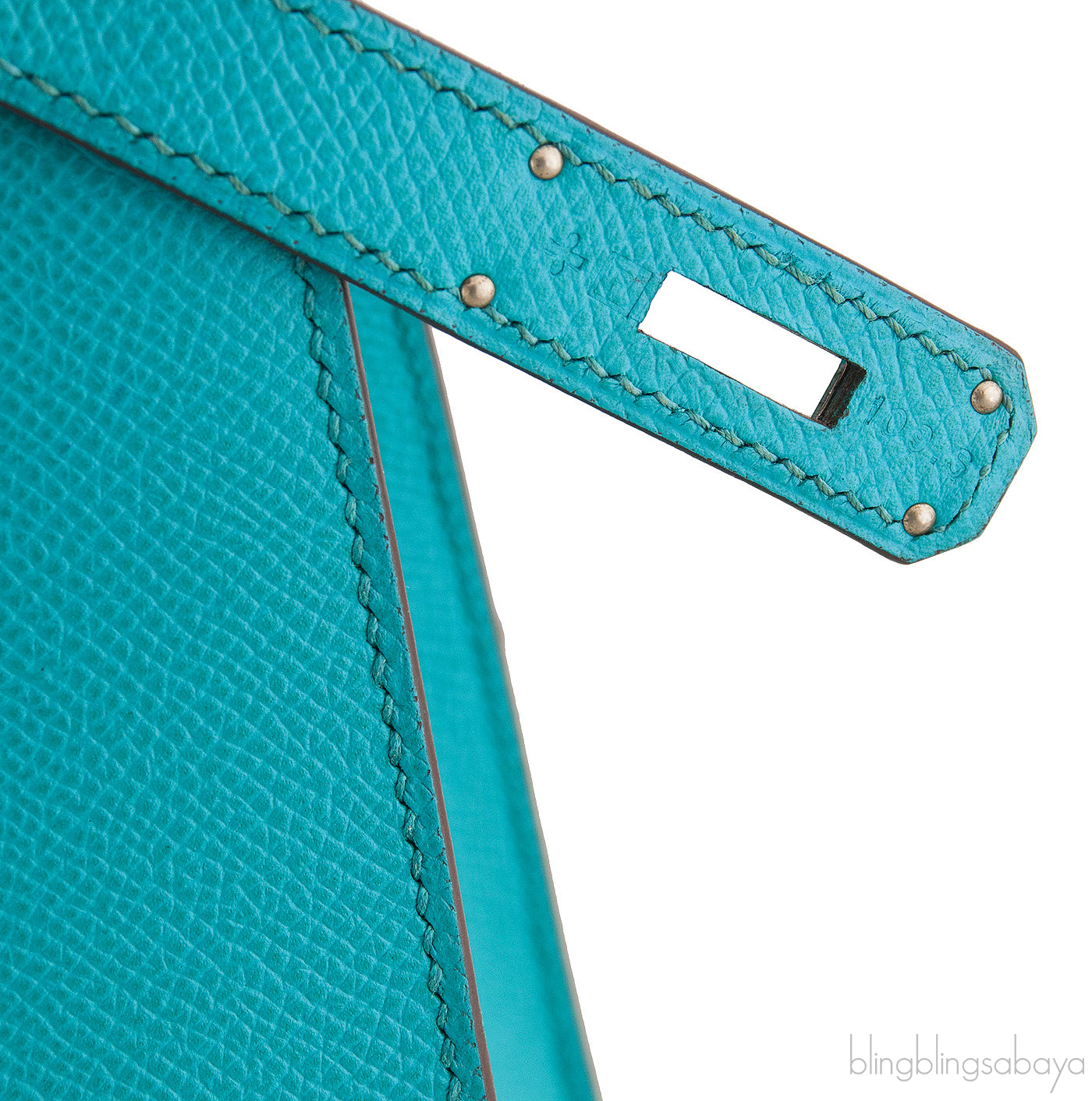 Kelly 32 Bleu Paon Sellier PHW