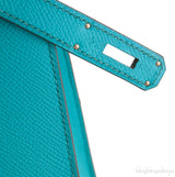 Kelly 32 Bleu Paon Sellier PHW