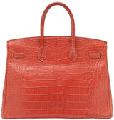 Birkin 35 Geranium Matte Crocodile