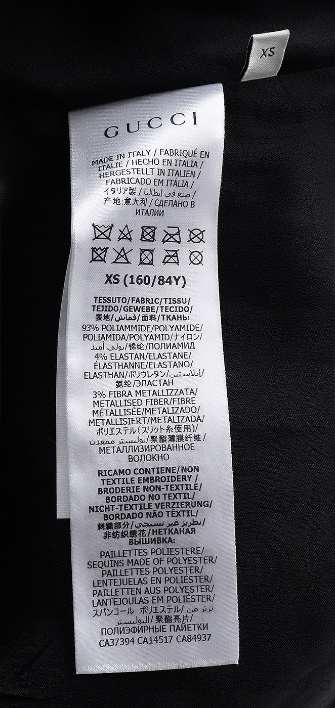 Gucci Silver Glitter Maxi Dress
