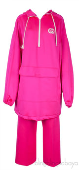 Oversized Appliquéd Stretch-scuba Hoodie & Trouser