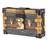 Louis Vuitton Grey Printed Petite Malle GHW